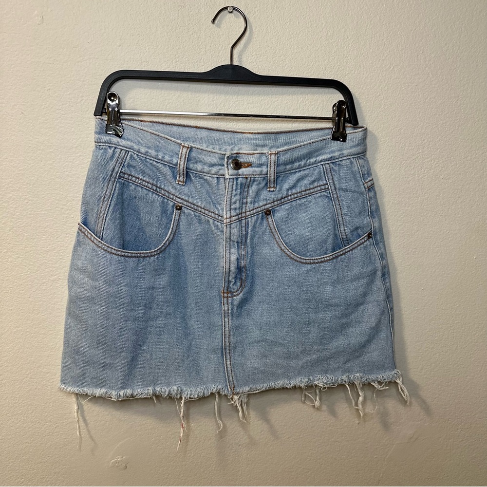 Vintage Cut Off Denim Skirt